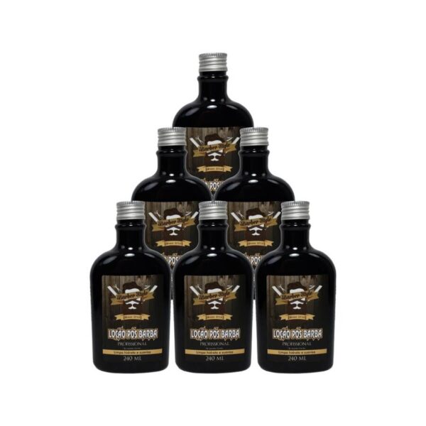 Loção Pós Barba Cremosa 240ml - kit com 6 unidades (R$13,00 cada)