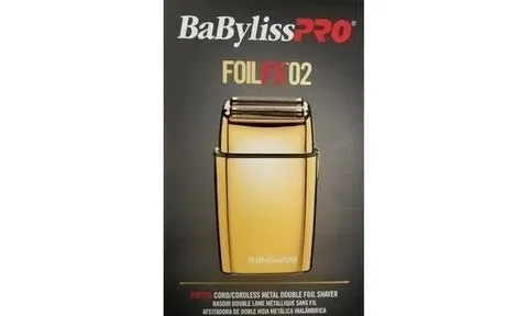 Maquina de Acabamento Babyliss Foil FX 02 shaver dourada - Bivolt